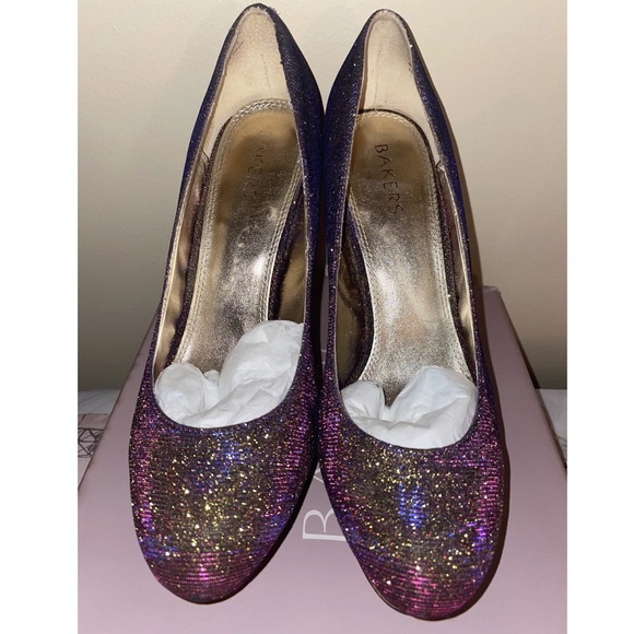 Bakers Nikka 20 Multi Color Stiletto & Matching Clutch. - Picture 3 of 8